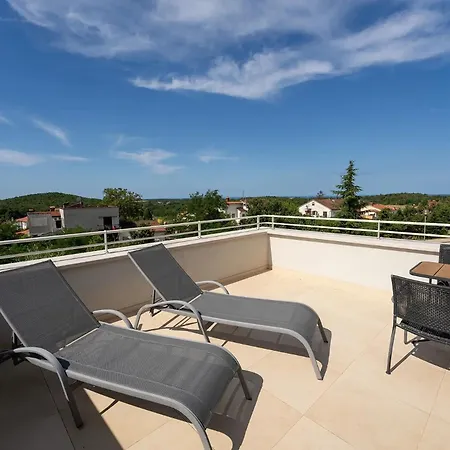 Anni For 10 People In With Heated Pool, Sea View & Kids And Playground Villa Porec